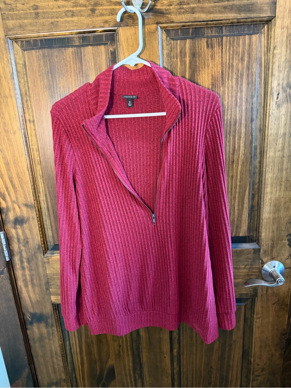 torrid Ribbed Knit Sweater in Wine